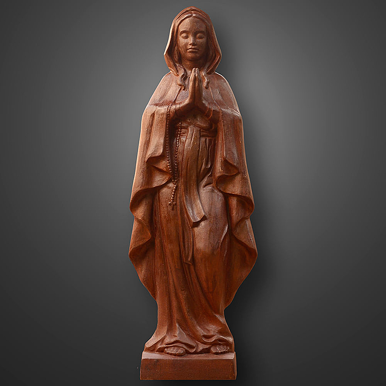 imagem do produto Imagem de Nossa Senhora de Lourdes 110cm em Ferro Fundido IF206 Para Ambientes Religiosos