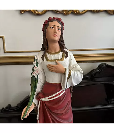 imagem de Imagem de Santa Cecília 52cm IR293 para Decoração Religiosa