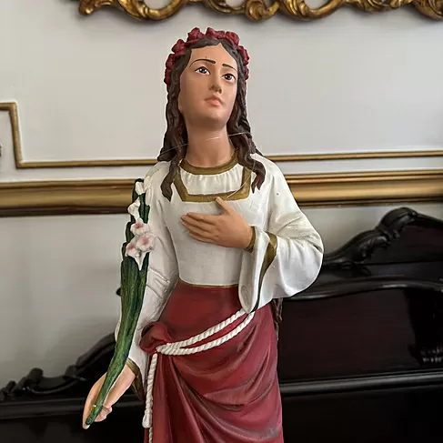 imagem de Imagem de Santa Cecília 52cm IR293 Para Decoração Religiosa