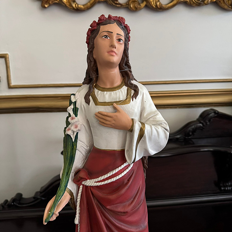 imagem do produto Imagem de Santa Cec�lia 52cm IR293 Para Decora��o Religiosa