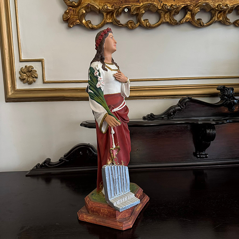 imagem do produto Imagem de Santa Cec�lia 52cm IR293 Para Decora��o Religiosa