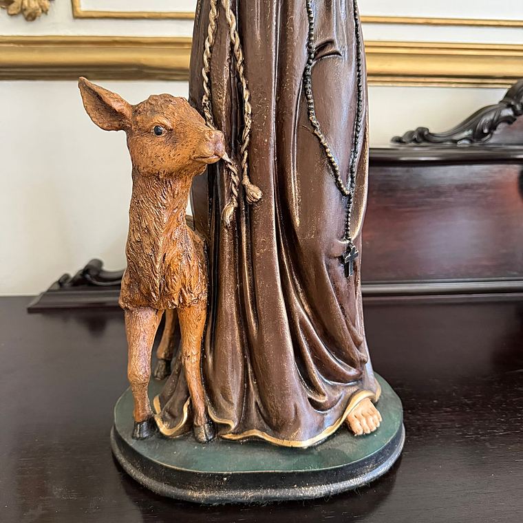imagem do produto Imagem de S�o Francisco com Carneirinho 60cm IR049 Tradicional para Ambientes Religiosos
