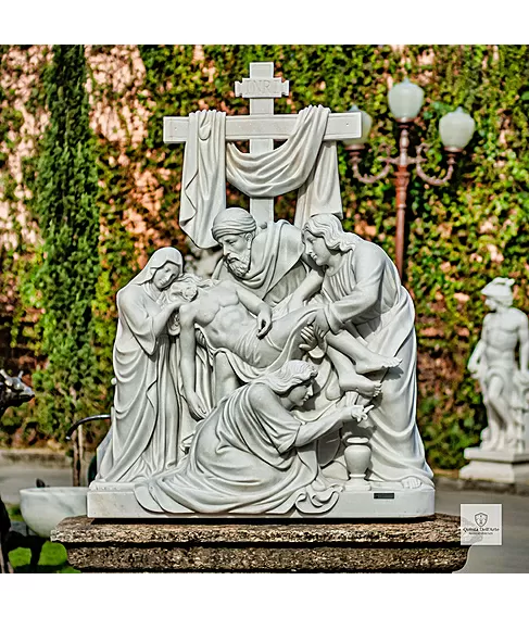 imagem de Imagem Descida da Cruz em Mármore 160cm - IMP298 Arte Sacra