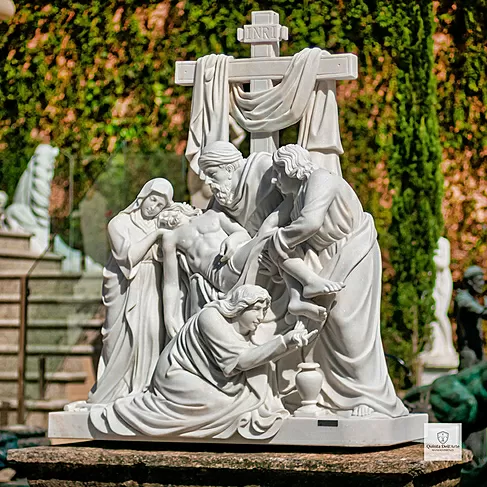 imagem de Imagem Descida da Cruz em Mármore 160cm - IMP298 Arte Sacra