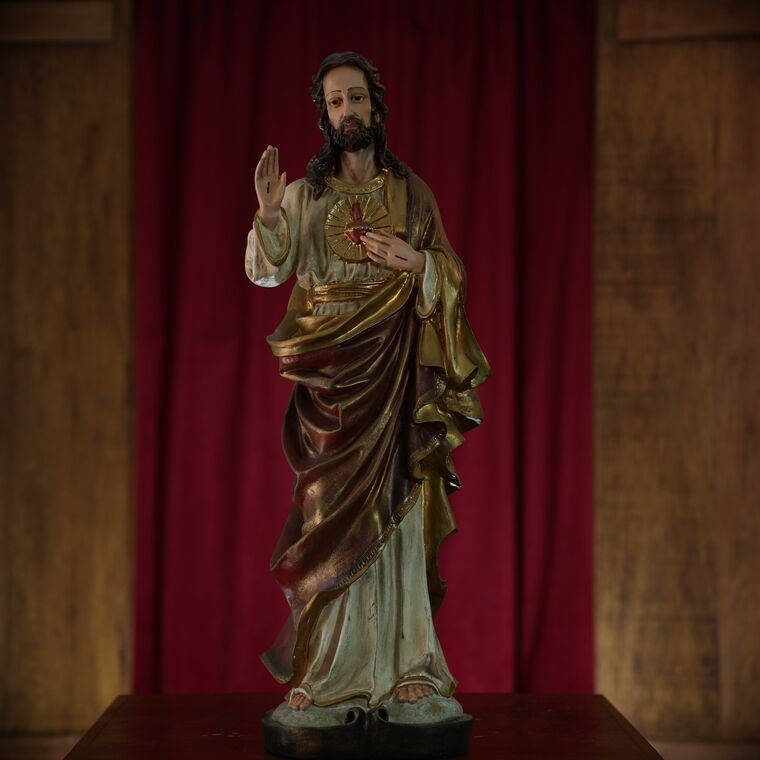 imagem do produto Imagem do Sagrado Cora��o de Jesus em Resina 64cm - IR001