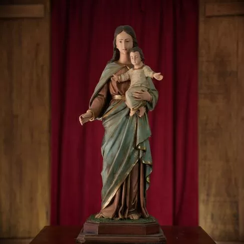 imagem de Imagem Nossa Senhora Auxiliadora 63cm Barroca IR341A Para Ambientes de Oração