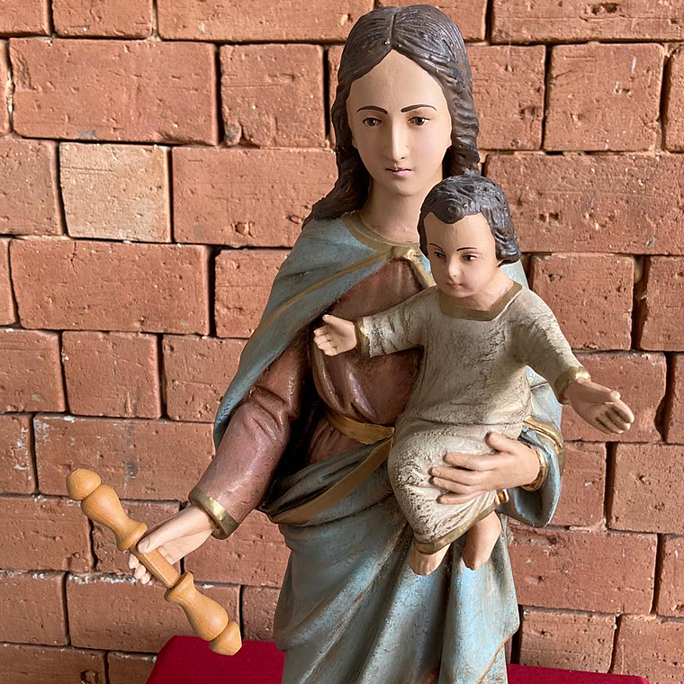 imagem do produto Imagem Nossa Senhora Auxiliadora 63cm Barroca IR341A Para Ambientes de Ora��o