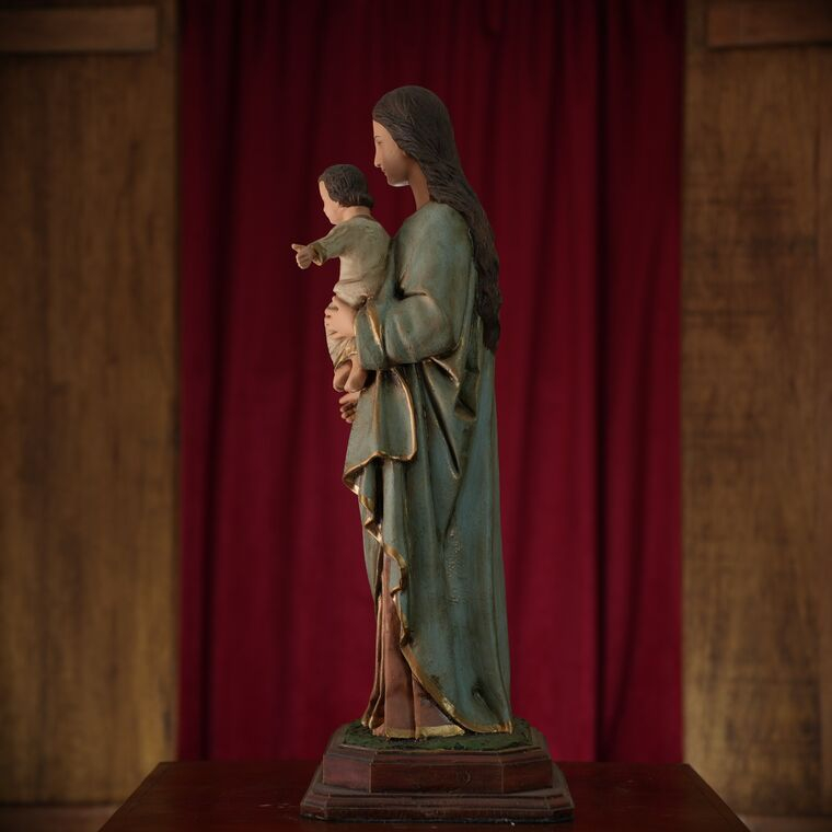 imagem do produto Imagem Nossa Senhora Auxiliadora 63cm Barroca IR341A Para Ambientes de Ora��o