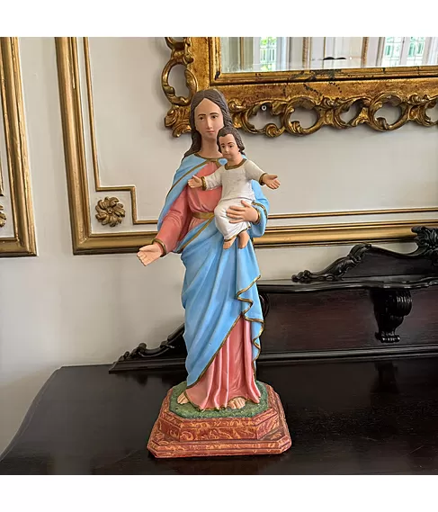 imagem de Imagem Nossa Senhora Auxiliadora 63cm IR341 Tradicional para Ambientes Clássicos