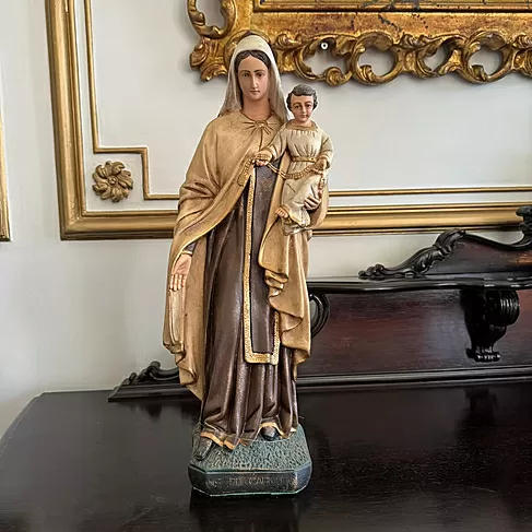 imagem de Imagem Nossa Senhora do Carmo 63cm IR145 Para Ambientes de Oração