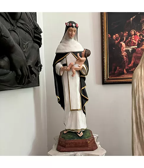 imagem de Imagem Santa Rosa de Lima 80cm IR306 Para Ambientes Elegantes