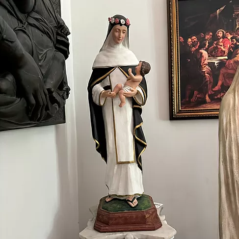 imagem de Imagem Santa Rosa de Lima 80cm IR306 Para Ambientes Religiosos