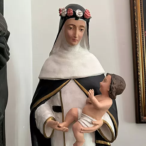 imagem de Imagem Santa Rosa de Lima 80cm IR306 Para Ambientes Religiosos