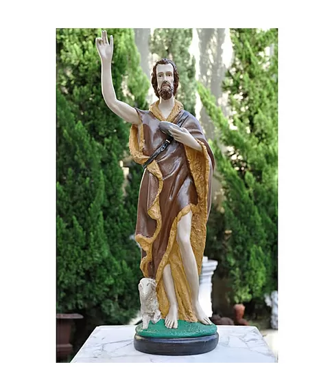 imagem de Imagem São João Batista 60cm IR222 Para Ambientes Clássicos e Religiosos