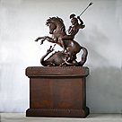 imagem do produto Imagem S�o Jorge Grande em Ferro Fundido 110cm - IF219