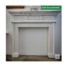 imagem do produto Lareira Celani em M�rmore Branco 152cm - VRMP357