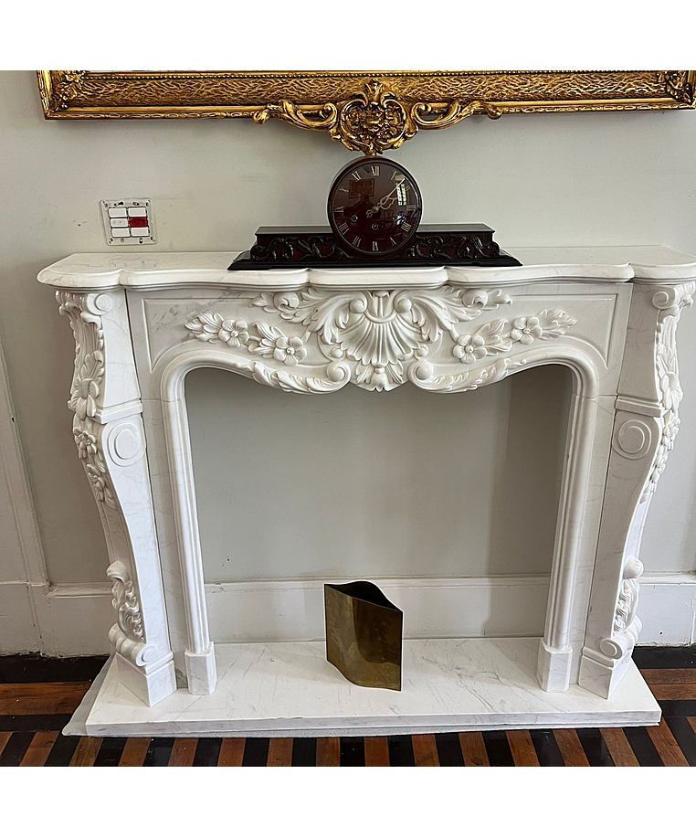 imagem do produto Lareira de M�rmore Branco 150cm - VRMP298