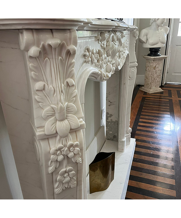 imagem do produto Lareira de M�rmore Branco 150cm - VRMP298