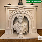 imagem do produto Lareira M�laga em M�rmore Branco 130cm VRMP345