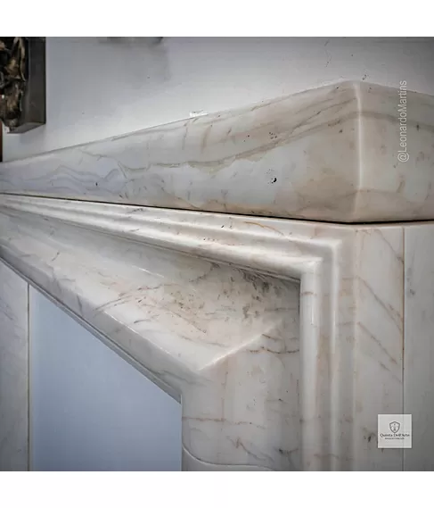 imagem de Lareira Pacentro em Mármore Branco 152cm - VRMP358