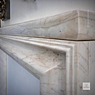 imagem do produto Lareira Pacentro em M�rmore Branco 152cm - VRMP358