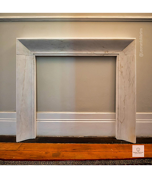 imagem de Lareira Scanno em Mrmore Branco 120cm - VRMP356