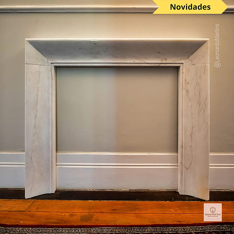 imagem do produto Lareira Scanno em M�rmore Branco 120cm VRMP356 Sofisticada para Ambientes de Alto Padr�o 