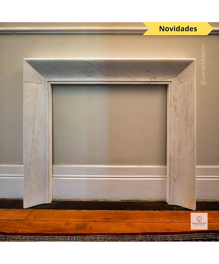 imagem do produto Lareira Scanno em M�rmore Branco 120cm - VRMP356