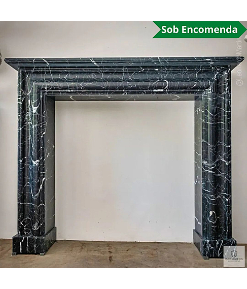imagem de Lareira Vicenza em Mrmore Preto 125cm - VRMP355