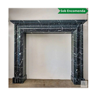 imagem do produto Lareira Vicenza em M�rmore Preto 125cm VRMP355 Sofisticada para Ambientes de Alto Padr�o 