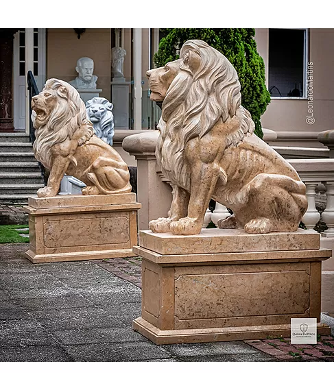 imagem de Leões do Palácio Laranjeiras 160cm EMP491 Referência Clássica e Prestígio