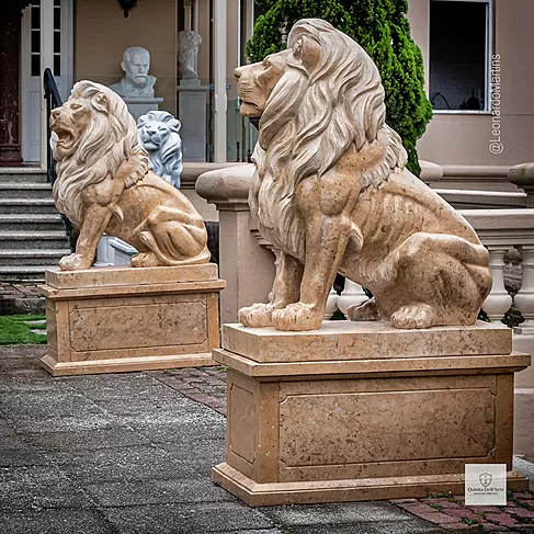 imagem de Leões do Palácio Laranjeiras 160cm EMP491 Referência Clássica e Prestígio