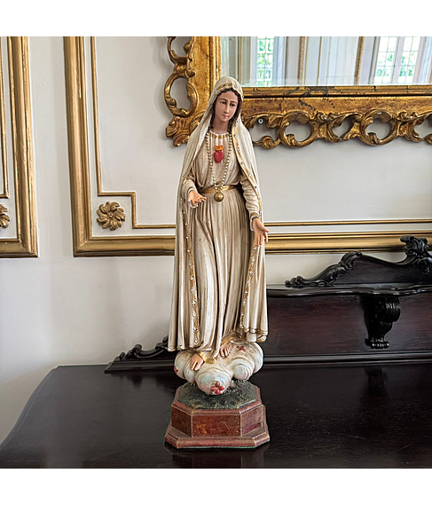 imagem de Nossa Senhora de Ftima com Tero 66cm - IR319