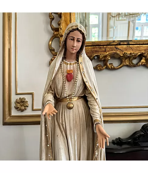 imagem de Nossa Senhora de Fátima com Terço 66cm - IR319