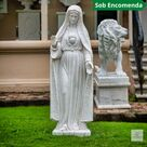 imagem do produto Nossa Senhora de F�tima M�rmore Branco 160cm - IMP352 Devo��o e Eleg�ncia