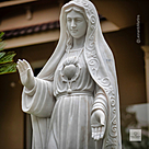 imagem do produto Nossa Senhora de F�tima M�rmore Branco 160cm - IMP352 Para ambientes Religiosos 