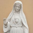imagem do produto Nossa Senhora de F�tima M�rmore Branco 160cm - IMP352 Para ambientes Religiosos 