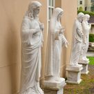 imagem do produto Nossa Senhora de F�tima M�rmore Branco 160cm - IMP352 Para ambientes Religiosos 