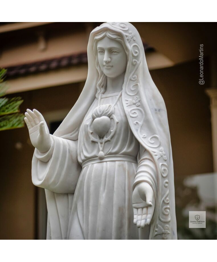 imagem do produto Nossa Senhora de F�tima M�rmore Branco 160cm - IMP352