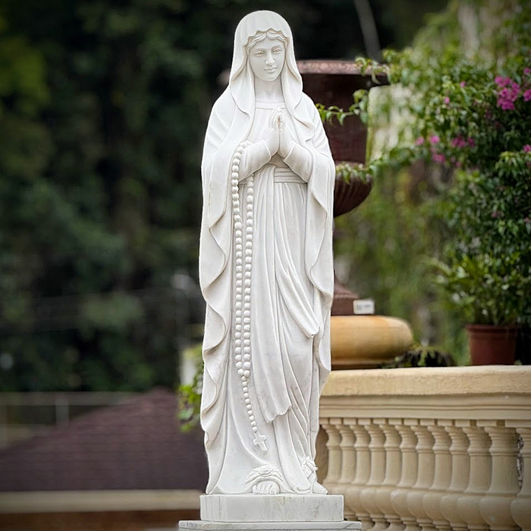 imagem do produto Nossa Senhora de Lourdes em M�rmore 160cm - IMP204 F� e Eleg�ncia Cl�ssica