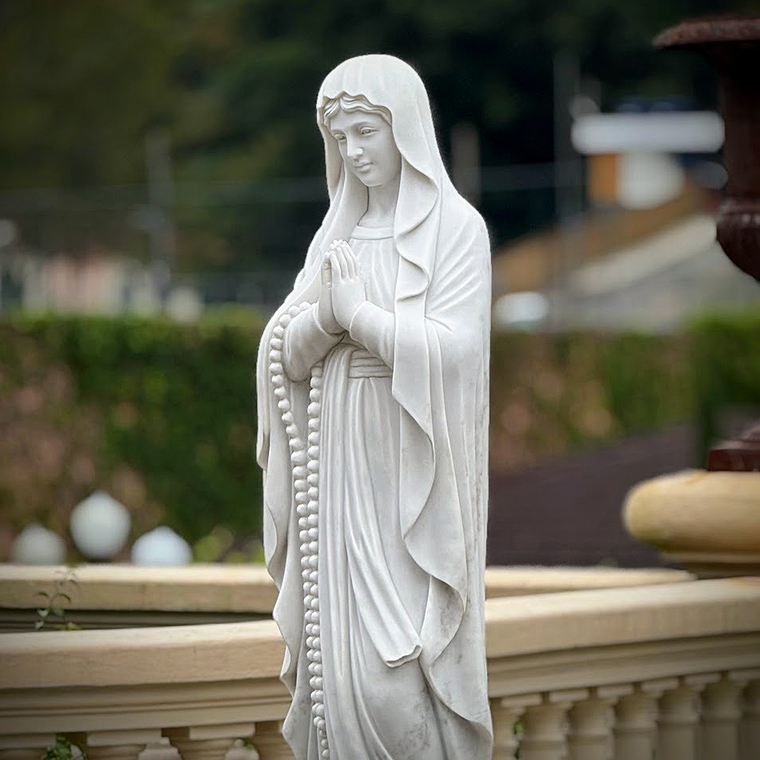 imagem do produto Nossa Senhora de Lourdes em M�rmore 160cm - IMP204 F� e Eleg�ncia Cl�ssica
