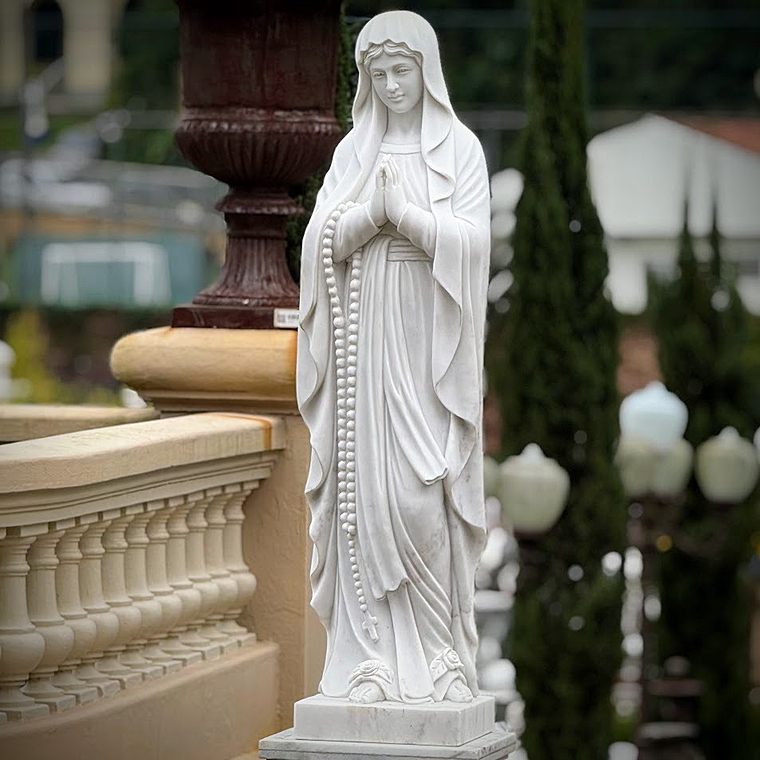 imagem do produto Nossa Senhora de Lourdes em M�rmore 160cm - IMP204 F� e Eleg�ncia Cl�ssica