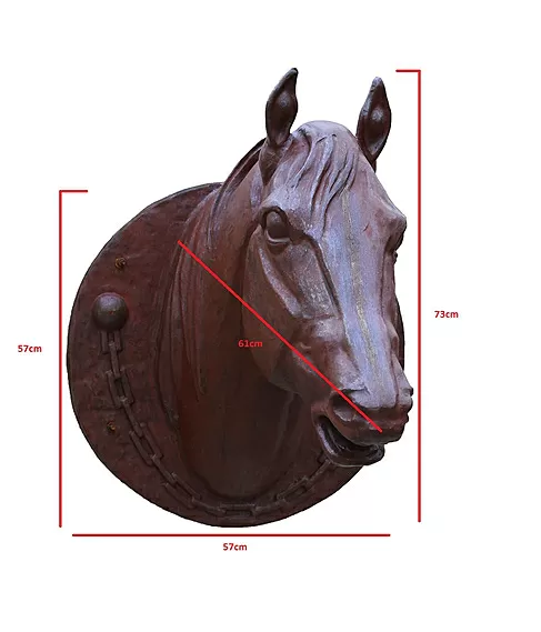 imagem de Par Cabeas de Cavalo Jockey 73cm - VRF271