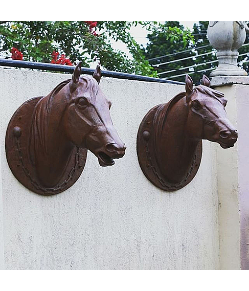 imagem de Par Cabeas de Cavalo Jockey 73cm - VRF271