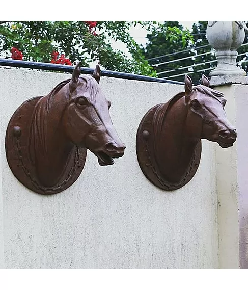 imagem de Par Cabeas de Cavalo Jockey 73cm - VRF271