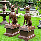 imagem do produto Par de Escultura Cachorro Dobermann 134cm VRF225B Impon�ncia e Eleg�ncia