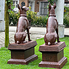 imagem do produto Par de Escultura Cachorro Dobermann 134cm VRF225B Impon�ncia e Eleg�ncia