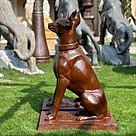 imagem do produto Par de Escultura Cachorro Dobermann 98cm VRF255 For�a e Eleg�ncia