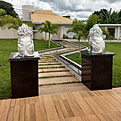 imagem do produto Par de Escultura de Le�o Sentado 100cm - EML423