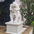 imagem do produto Par de Escultura de Le�o Sentado 100cm - EML423